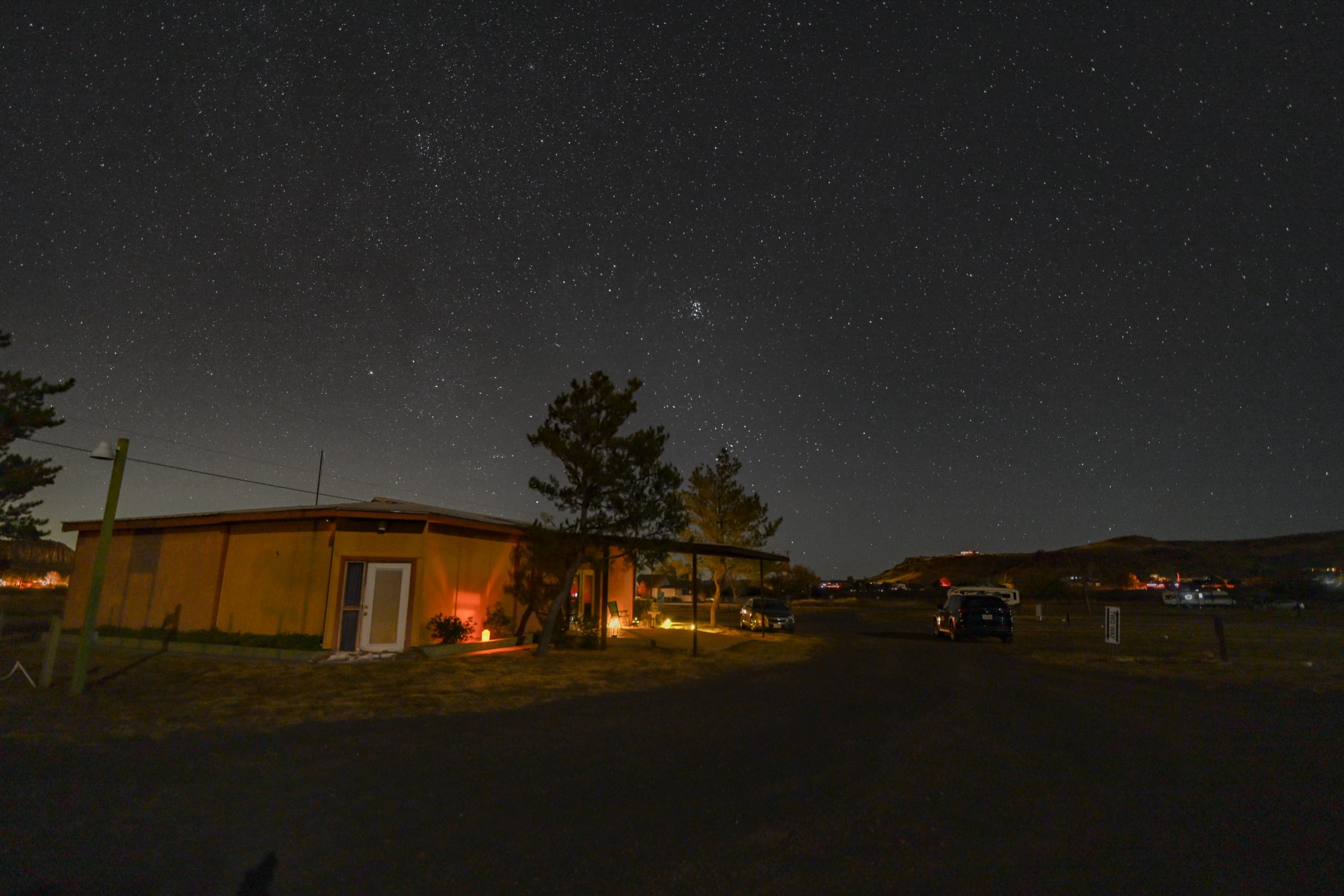 Night sky over Camp Davis